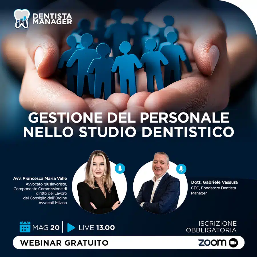 webinar gestione del personale nello studio dentistico