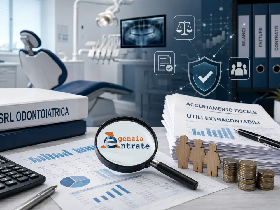 Società odontoiatrica a ristretta base e rischio fiscale sugli utili extracontabili